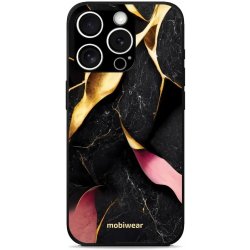 Mobiwear Glossy Apple iPhone 15 Pro Max - G021G Černý a zlatavý mramor