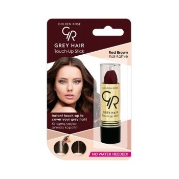 Golden Rose Gray Hair Touch Up Stick barvící korektor na odrostlé a šedivé vlasy 04 Red Brown 5,2 g