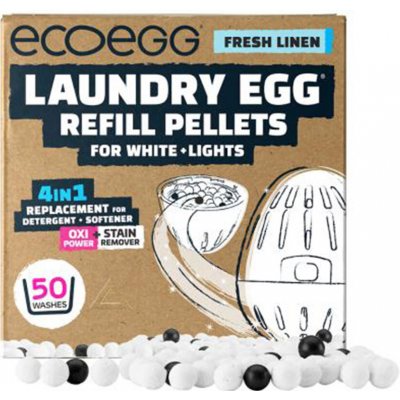 Ecoegg Náplň do pracího vajíčka na bílé prádlo Svěží bavlna na 50 pracích cyklů