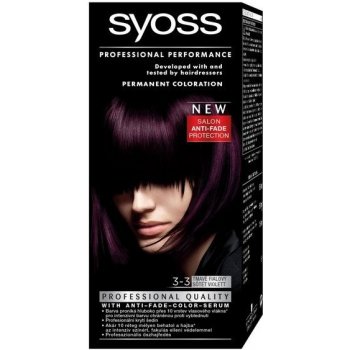 Syoss permanentní barva na vlasy Dark Violet tmavě fialová 3-3 od 80 Kč -  Heureka.cz