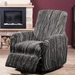 GA.I.CO bielastický potah na relaxační křeslo Universo Nový žíhaný černobílý 70 - 90 cm – Zboží Dáma