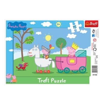 Trefl 31152 Peppa Pig rytíř 15 dílků