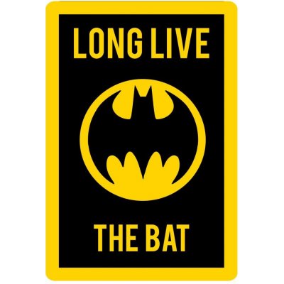 CurePink: Vnitřní kobereček DC Comics: Batman černý polyester 93645 – Zboží Dáma