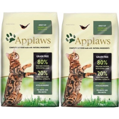 Applaws cat Adult Chicken & Lamb 2 x 7,5 kg