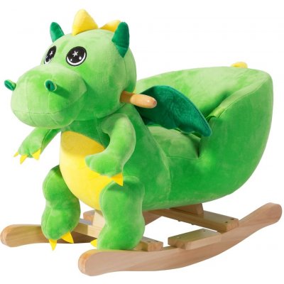DBA houpací zvířátko dráček s opěradlem zelený – Zboží Dáma