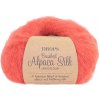 Příze Příze DROPS Brushed Alpaca Silk 06 - korálová