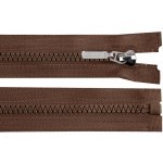 Kostěný zip No 5 délka 50 cm s ozdobným jezdcem, malé, 304 hnědá čokoládová – Hledejceny.cz
