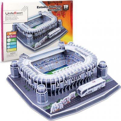 HABARRI 3D Puzzle fotbalový stadion Real Madrid FC - "Santiago Bernabeu", 160 ks – Zboží Dáma