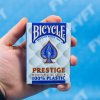 Hrací karty - poker Bicycle Prestige Jumbo index 2 rohy plastové Modrá