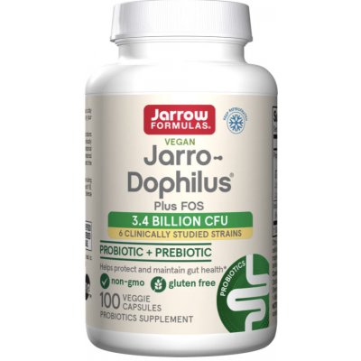 Jarrow Formulas Jarrow Jarro-Dophilus + FOS probiotika 3,6 miliard 6 probiotických kmenů 100 rostlinných kapslí – Hledejceny.cz