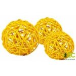 Dekorace Lata Ball žlutý 4 cm 4 kusy – Hledejceny.cz