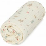 Cam Cam ApS Mušelínová deka pro miminko Vintage Toys krémová barva textil – Hledejceny.cz