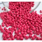 Detoa dřevěné korálky tmavě růžové 4 mm 10 ks – Sleviste.cz