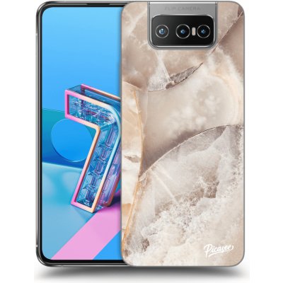 Pouzdro Picasee silikonové Asus Zenfone 7 ZS670KS - Cream marble čiré – Zboží Mobilmania