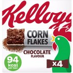 Kellogg's Corn Flakes cereální tyčinky s čokoládovou příchutí 4 x 24 g – Zboží Dáma