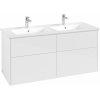 Koupelnový nábytek Villeroy & Boch Finero umyvadla se skříňkou 130 cm bílá S00505DHR1