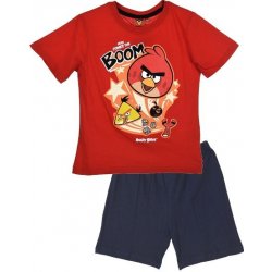 Letní komplet tričko a kraťasy Angry Birds 2127 červeno tm. modré