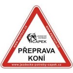 Samolepka TROJÚHELNÍK Bílá Červená 17x15cm – Hledejceny.cz