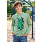 Fashion UK MINECRAFT Creeper dlouhý rukáv zelená – Hledejceny.cz