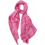 Květovaný italský šátek růžový – Zboží Dáma