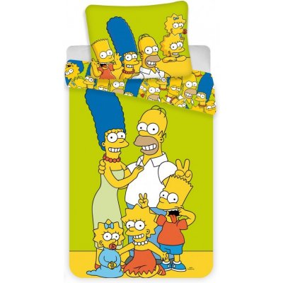 Jerry Fabrics Povlečení The Simpsons Family Green 140x200 70x90 – Zboží Mobilmania