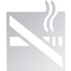 Piktogram Bemeta hotelový program - Piktogram kouření zakázáno 120x120 mm, nerez lesk 111022052