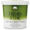 Tělové peelingy Elysium Spa Sea Salt Tělový peeling Avocado & Lime 200g