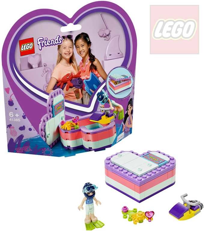 LEGO® Friends 41385 Emma a letní krabička ve tvaru srdce od 189 Kč -  Heureka.cz