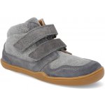 bLIFESTYLE Barefoot kotníková obuv Loris velcro grau šedá – Hledejceny.cz