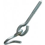 Hák houpačkový s vrutem a objímkou bílý galvanický zinek 160 x 10,6 mm 1282-180 5 ks – Hledejceny.cz