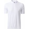 Cyklistický dres James Nicholson JN512 WHITE Pánský