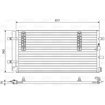 VALEO Kondenzátor, klimatizace 814419 – Zbozi.Blesk.cz