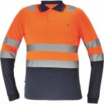 Cerva Reflexní pánská polokošile s dlouhým rukávem LEON Oranžová tmavě modrá S – Zboží Dáma