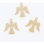 Přívěsek andílek ve dvou barevných kombinacích chirurgická ocel - Povrchová úprava Zlatá galvanizace TC 195 – Zboží Mobilmania