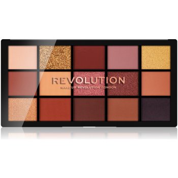 Makeup Revolution paletka 15 očních stínů Re-Loaded Velvet Rose Eyeshadows Palette 16,5 g