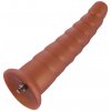 Erotický nábytek HiSmith HSA84 Tower Shape Anal Toy KlicLok 26cm Brown