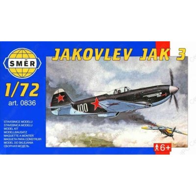 Směr Model letadlo Jakovlev Jak 3 stavebnice letadla 1:72