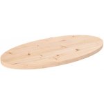 Omaxi 805449 Stolní deska 80 x 40 x 2,5 cm masivní borovice oválná – Zboží Dáma