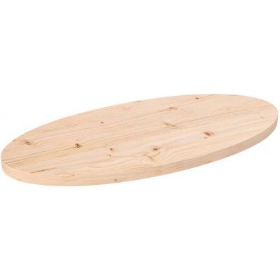 Omaxi 805449 Stolní deska 80 x 40 x 2,5 cm masivní borovice oválná – Zboží Dáma