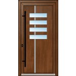 OknaDvereNaMiru.cz Vchodové dveře INOX 1418 zlatý dub 100 x 215 cm – Zboží Mobilmania