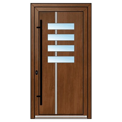 OknaDvereNaMiru.cz Vchodové dveře INOX 1418 zlatý dub 100 x 215 cm – Zboží Mobilmania