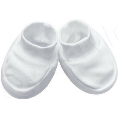 Baby Service kojenecké bavlněné capáčky bílé – Sleviste.cz