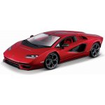 Bburago Plus Lamborghini Countach LPI 800 4 Červená 1:24 – Hledejceny.cz