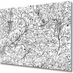 Sklenene deska do kuchyne Propletené větve 60x52 cm – Zboží Mobilmania