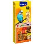 Vitakraft KRÄCKER tyčinky MIX ANDULKA med & pomeranč & popkorn 90g – Zboží Dáma