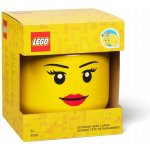 LEGO® 40321725 Room Copenhagen Storage Head 23,8 x 23,8 x 27,2 cm Girl Úložná hlava dívka – Zboží Dáma
