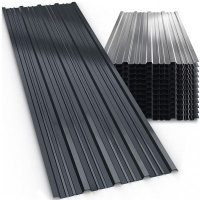 Gardebruk Trapézový plech Aron 109586 129 x 46 cm antracit 12 ks – Zboží Mobilmania