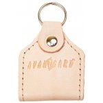 Avantgard přívěsek na klíče z pravé kůže s žetonem 80112 Béžová – Zboží Mobilmania