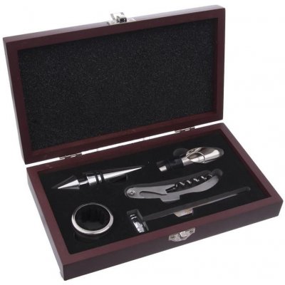 ORION Sada na víno nerez/dřevo 5 ks – Zboží Mobilmania