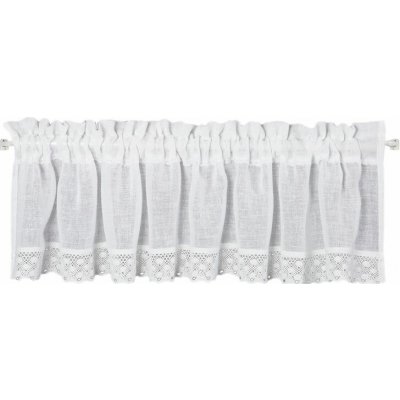 HOTOVÁ ZÁCLONA FOX 150X30 CM BÍLA – Zboží Mobilmania